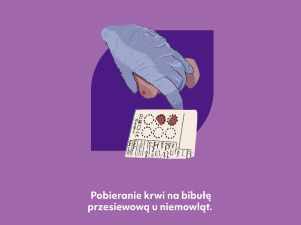 POBIERANIE KRWI NA BIBUŁĘ PRZESIEWOWĄ U DZIECI DO OKOŁO 6 MIESIĄCA ŻYCIA